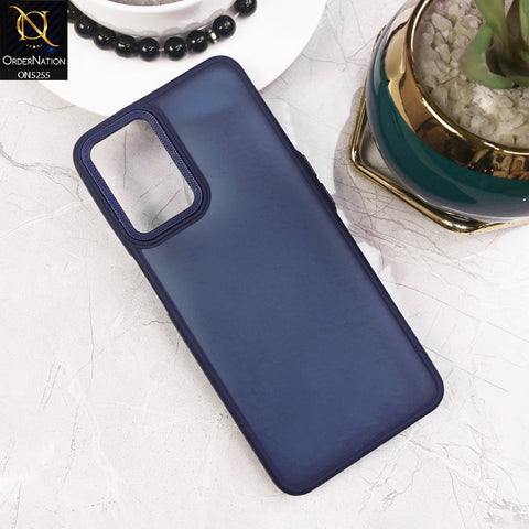 Oppo A54 4G Cover - Blue - New Color Translucent Matte Shockproof Soft Borders Case