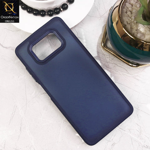 Xiaomi Poco X3 Cover - Blue - New Color Translucent Matte Shockproof Soft Borders Case