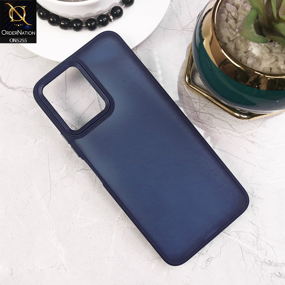 Xiaomi Redmi 12 Cover - Blue - New Color Translucent Matte Shockproof Soft Borders Case