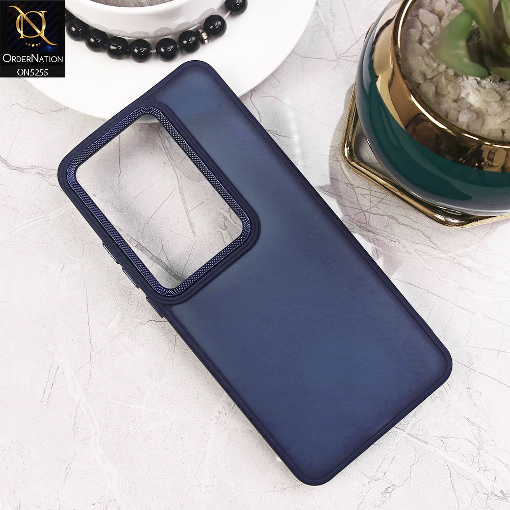 Oppo Reno 11F 5G Cover - Blue - New Color Translucent Matte Shockproof Soft Borders Case