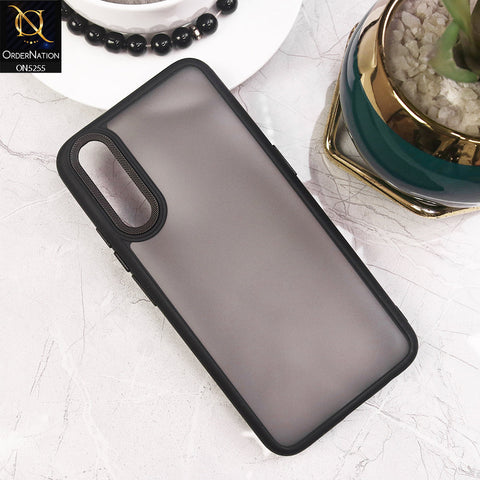 Vivo S1 Cover - Black - New Color Translucent Matte Shockproof Soft Borders Case
