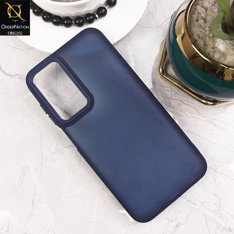 Samsung Galaxy A55 Cover - Blue - New Color Translucent Matte Shockproof Soft Borders Case