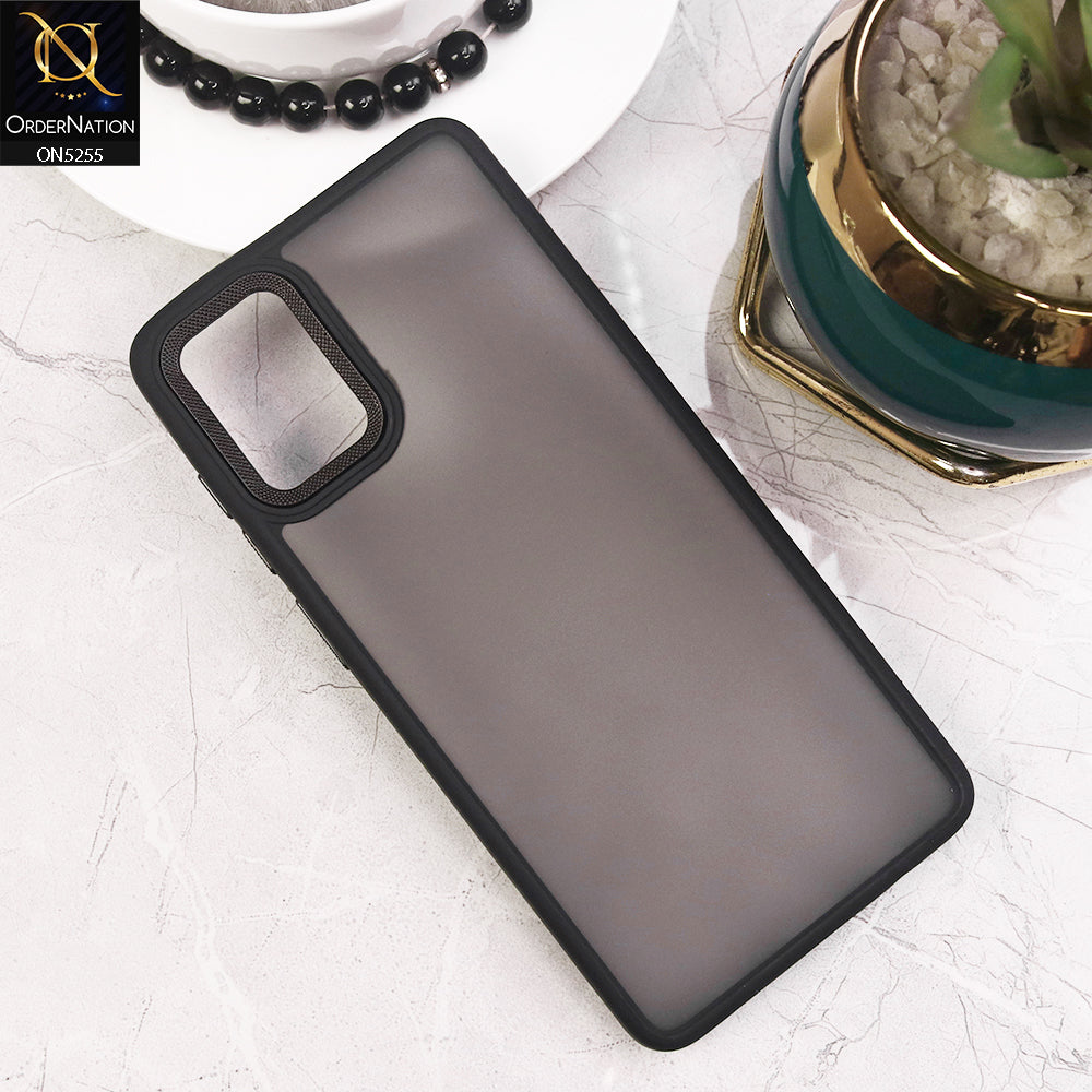 Samsung Galaxy A71 Cover - Black - New Color Translucent Matte Shockproof Soft Borders Case