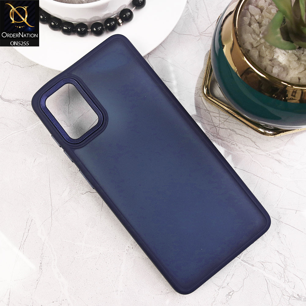 Samsung Galaxy A71 Cover - Blue - New Color Translucent Matte Shockproof Soft Borders Case
