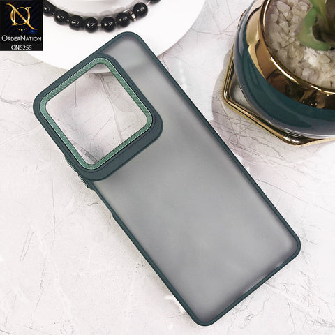 Tecno Pop 8 Cover - Green - New Color Translucent Matte Shockproof Soft Borders Case