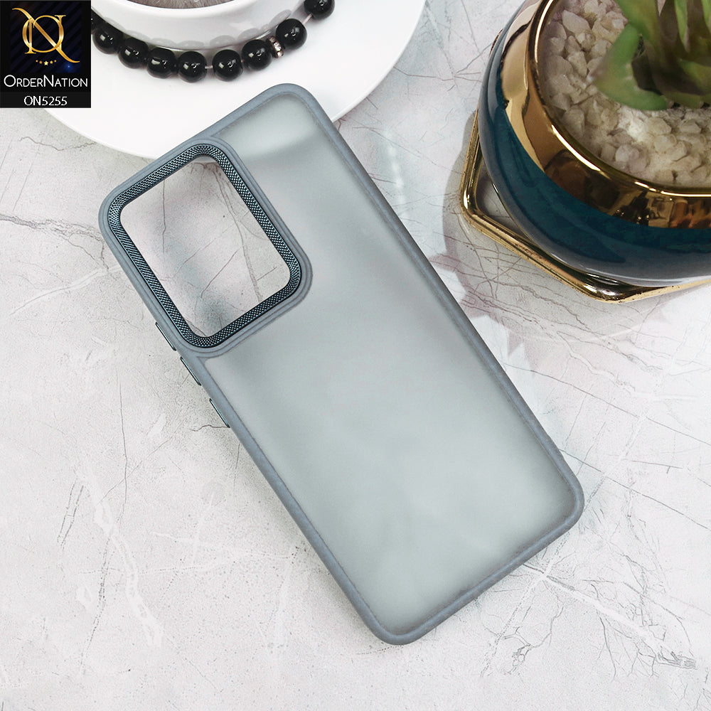 Vivo S12 Cover - Gray - New Color Translucent Matte Shockproof Soft Borders Case