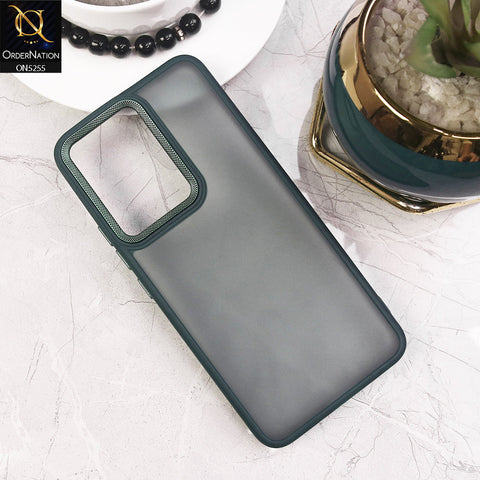 Vivo S12 Cover - Green - New Color Translucent Matte Shockproof Soft Borders Case