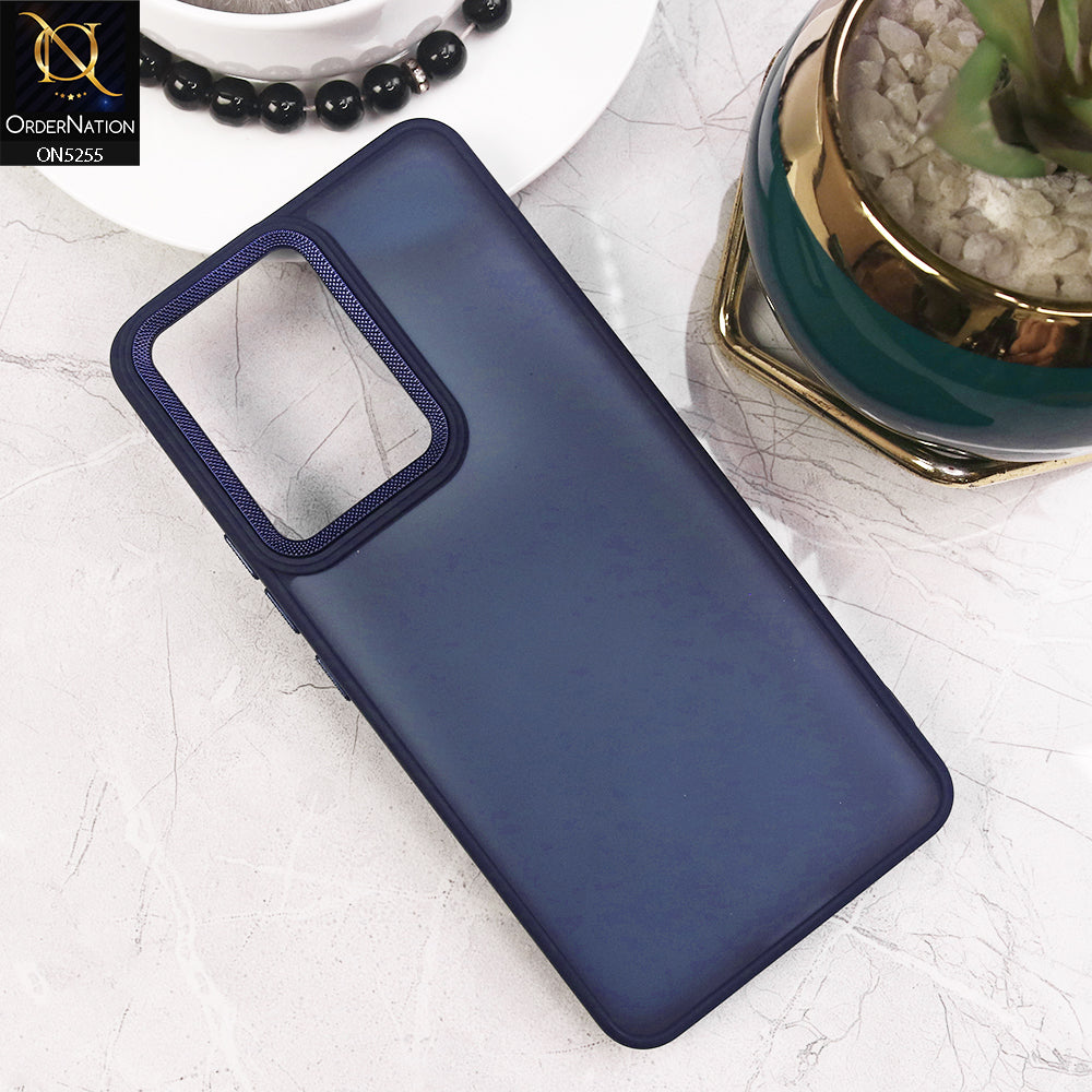 Vivo S16e Cover - Blue - New Color Translucent Matte Shockproof Soft Borders Case