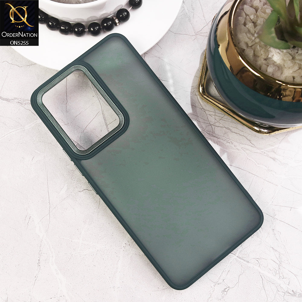 Vivo S16e Cover - Green - New Color Translucent Matte Shockproof Soft Borders Case