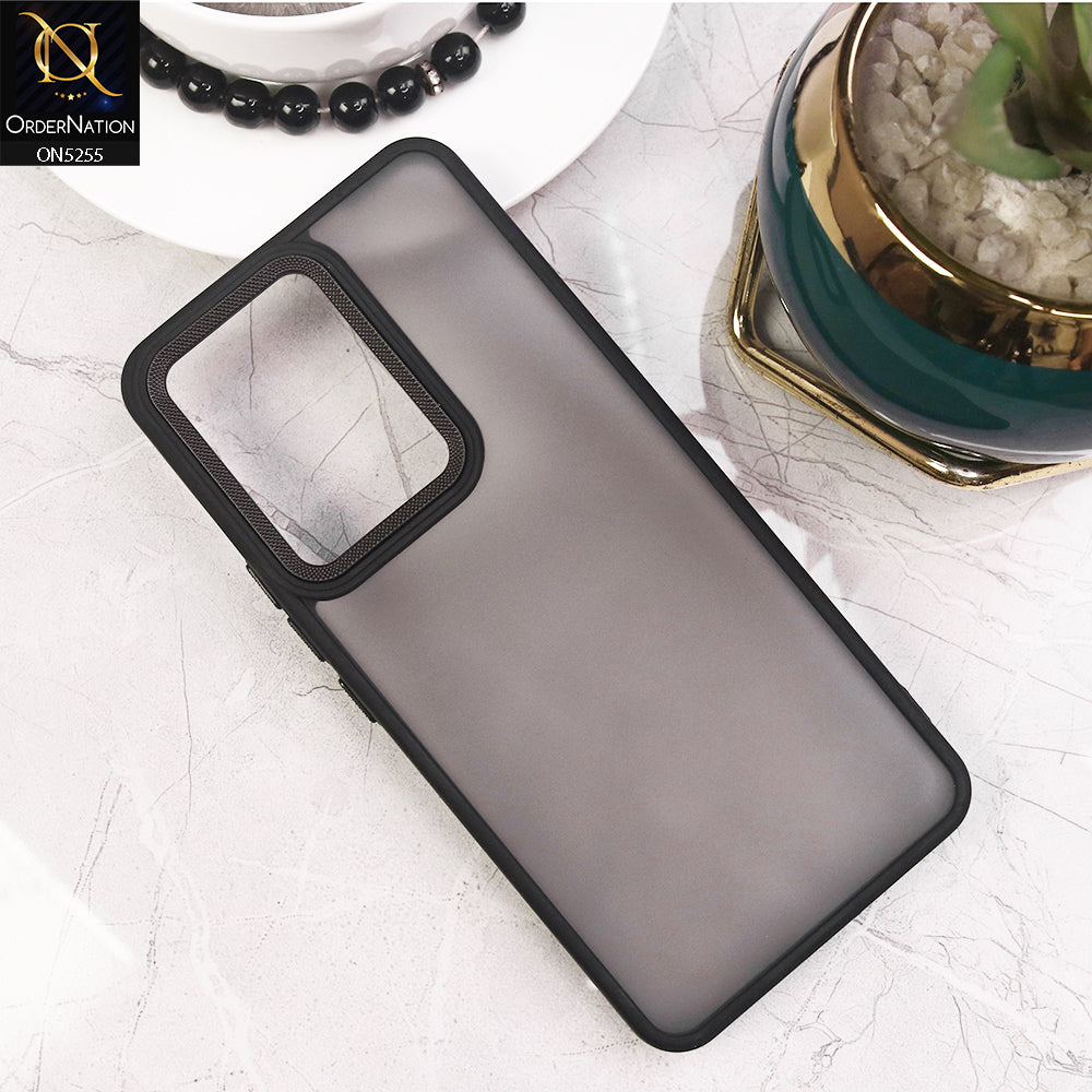 Vivo Y200 5G Cover - Black - New Color Translucent Matte Shockproof Soft Borders Case