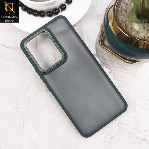 Vivo V29e Cover - Green - New Color Translucent Matte Shockproof Soft Borders Case