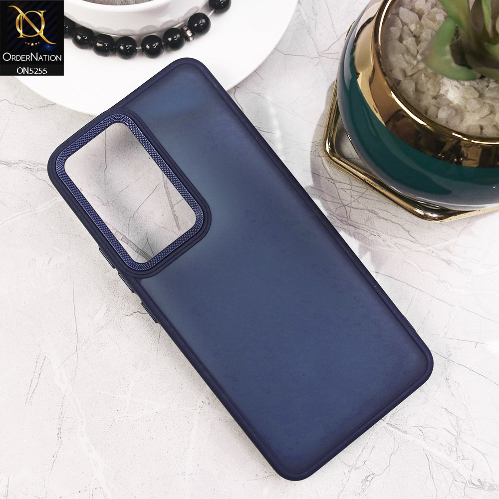 Vivo V30 Lite 4G Cover - Blue - New Color Translucent Matte Shockproof Soft Borders Case