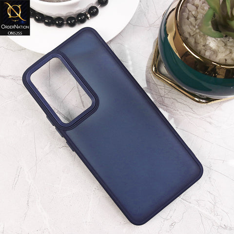 Vivo V30 Lite 4G Cover - Blue - New Color Translucent Matte Shockproof Soft Borders Case