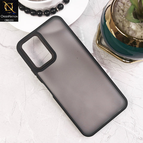 Vivo Y33s Cover - Black - New Color Translucent Matte Shockproof Soft Borders Case