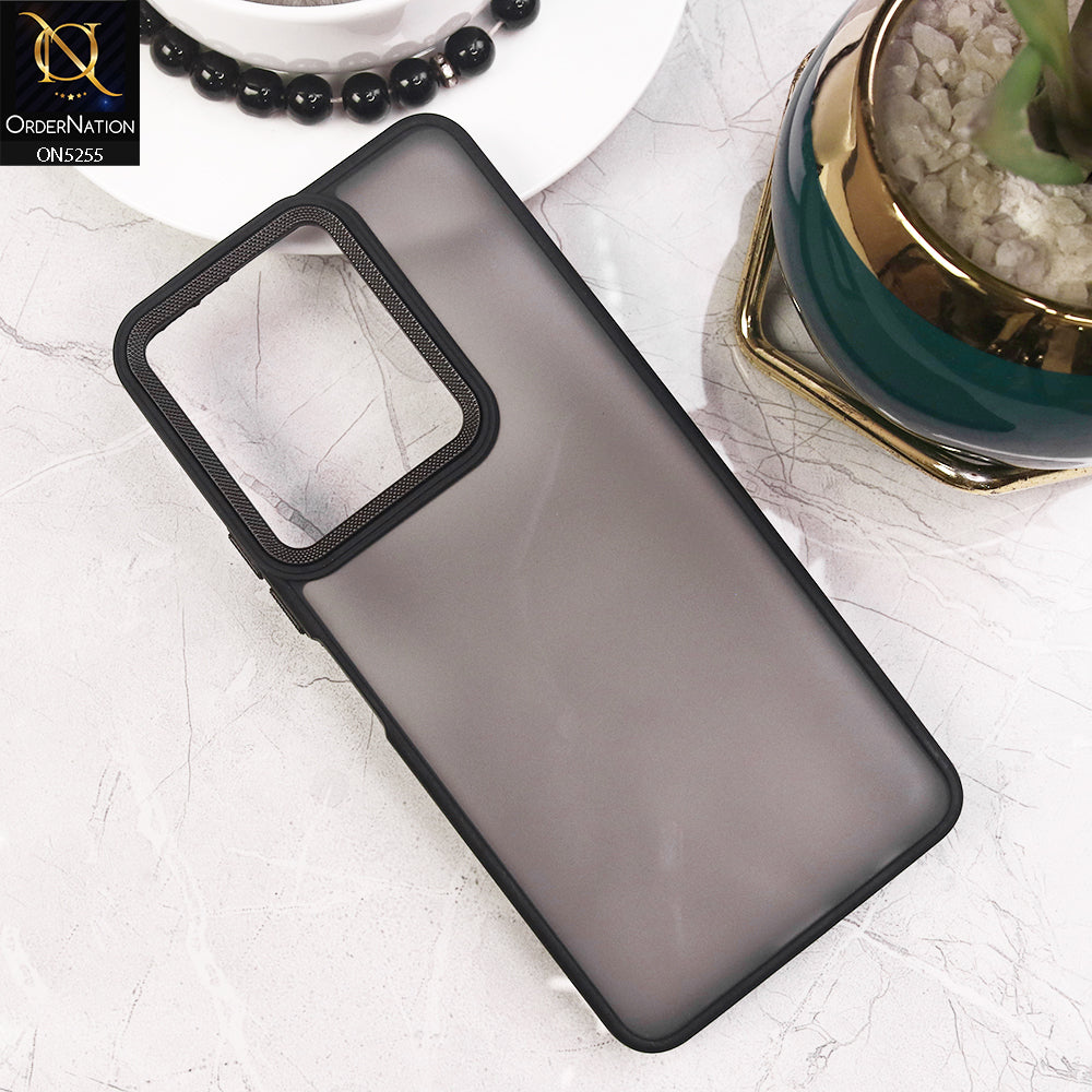 Vivo Y36 4G Cover - Black - New Color Translucent Matte Shockproof Soft Borders Case