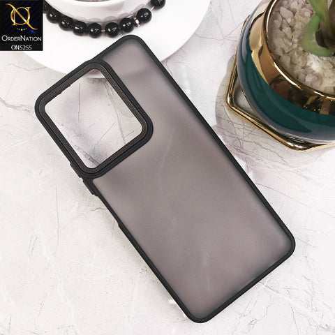 Vivo Y36 4G Cover - Black - New Color Translucent Matte Shockproof Soft Borders Case