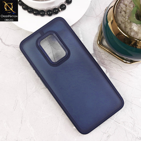 Vivo S1 Pro Cover - Blue - New Color Translucent Matte Shockproof Soft Borders Case