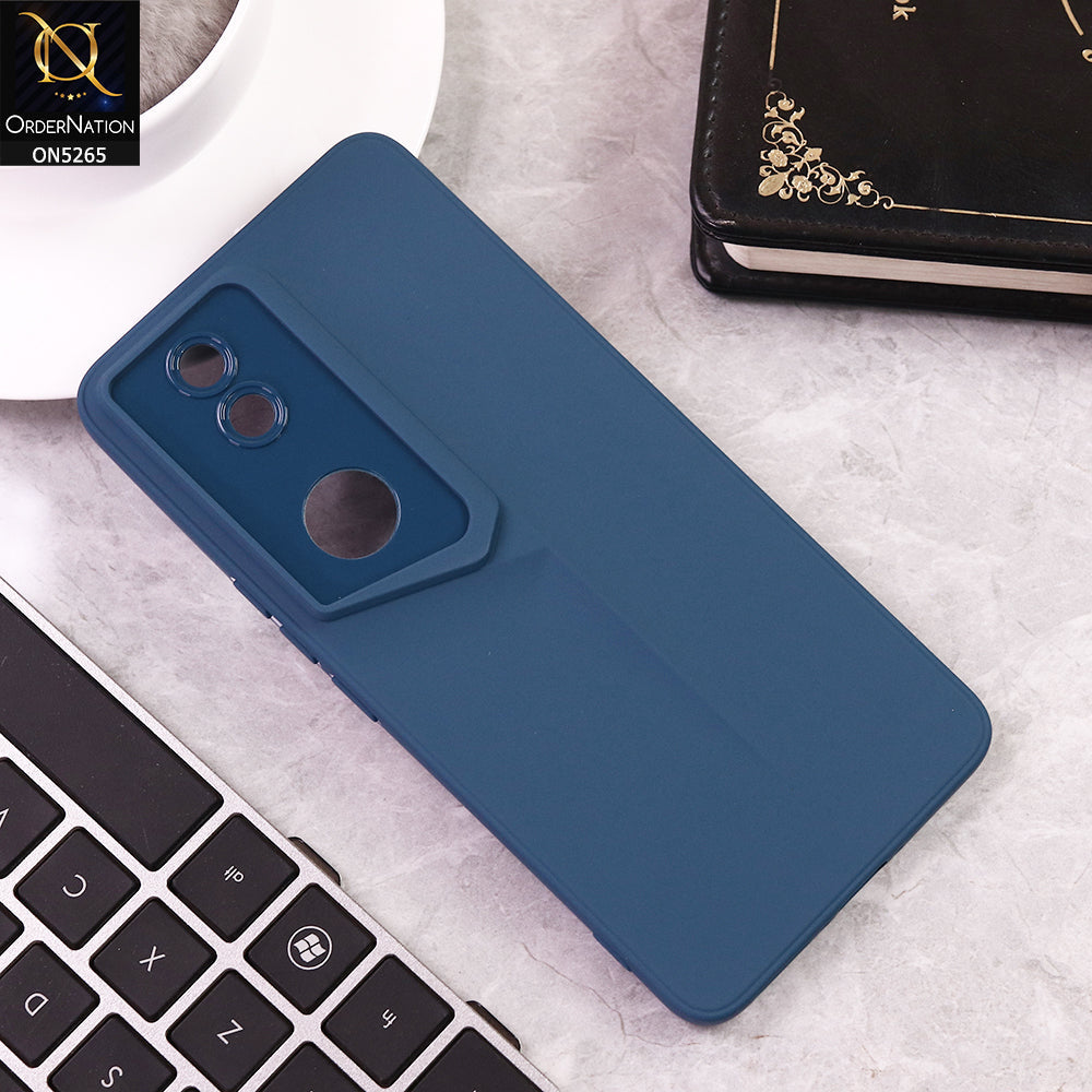Vivo V50 Cover - Blue - Sports Car Design Soft Case With Camera Protection