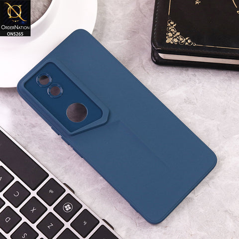 Vivo V50 Cover - Blue - Sports Car Design Soft Case With Camera Protection