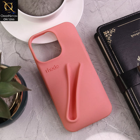 iPhone 12 Pro Max Cover - Light Pink - Trendy 3D Lip Gloss Holder Protective Soft Case