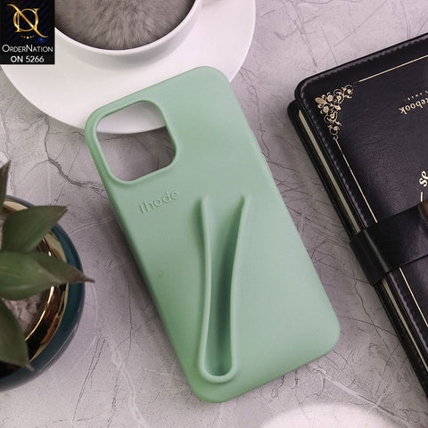 iPhone 13 Pro Max Cover - Aqua - Trendy 3D Lip Gloss Holder Protective Soft Case