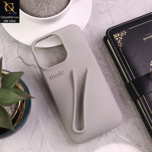 iPhone 13 Pro Max Cover - Gray - Trendy 3D Lip Gloss Holder Protective Soft Case