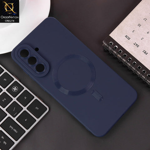 Samsung Galaxy A36 Cover - Blue - Soft Silicne Magsafe Design Camera Protection Case