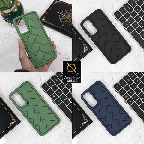 Samsung Galaxy A16 5G Cover - Green - Flex Waves Pattern Silicone Case