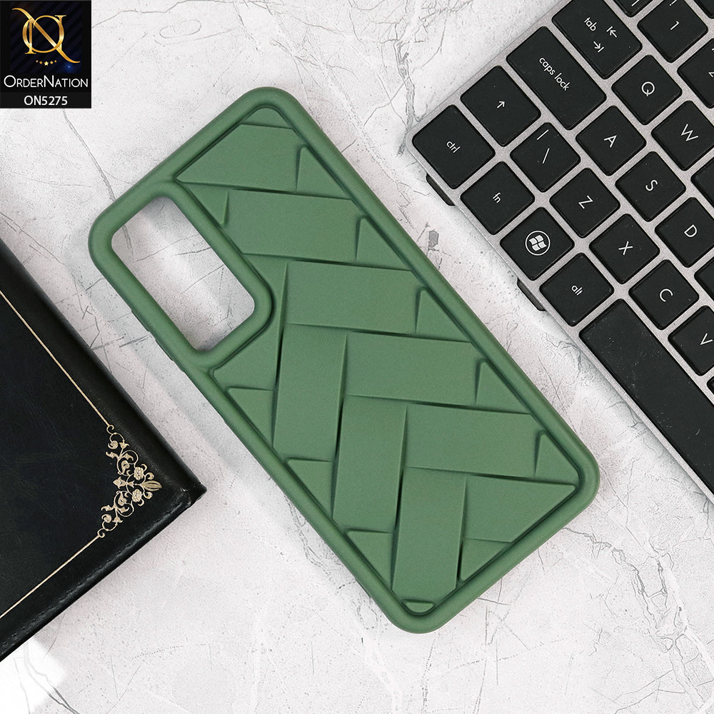 Samsung Galaxy A16 5G Cover - Green - Flex Waves Pattern Silicone Case