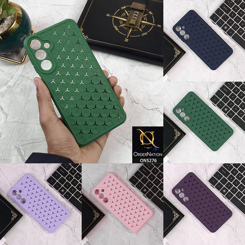 Samsung Galaxy A16 Cover - Blue - Honeycomb Radiating Soft Case With Camera Protection