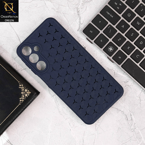 Samsung Galaxy A16 Cover - Blue - Honeycomb Radiating Soft Case With Camera Protection