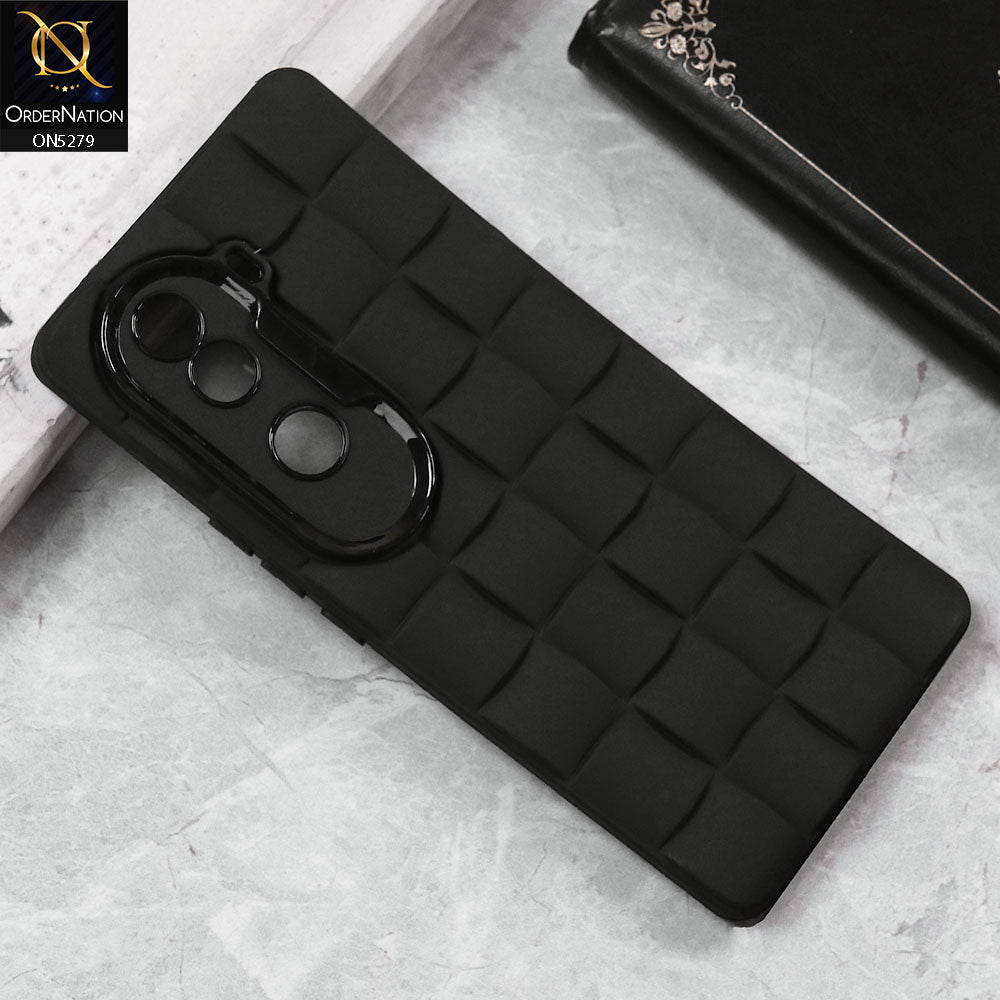 Vivo S19 - Black-  Parquet Square Silicone Case With Camera Protection
Cover - Black-  Parquet Square Silicone Case With Camera Protection