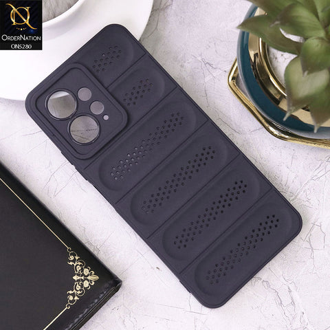 Xiaomi Redmi Note 12 4G Cover - Purple - Trendy Breathable Mesh Grid Net Soft Case With Camera Protection