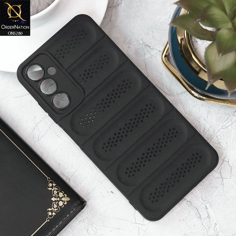 Samsung Galaxy A05s Cover - Black - Trendy Breathable Mesh Grid Net Soft Case With Camera Protection