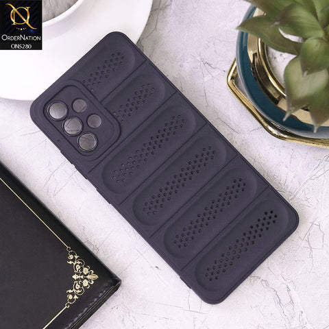 Samsung Galaxy A32 Cover - Purple - Trendy Breathable Mesh Grid Net Soft Case With Camera Protection