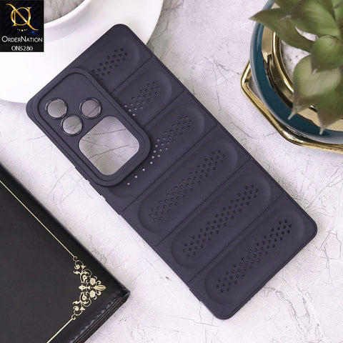 Vivo S18 Cover - Purple - Trendy Breathable Mesh Grid Net Soft Case With Camera Protection