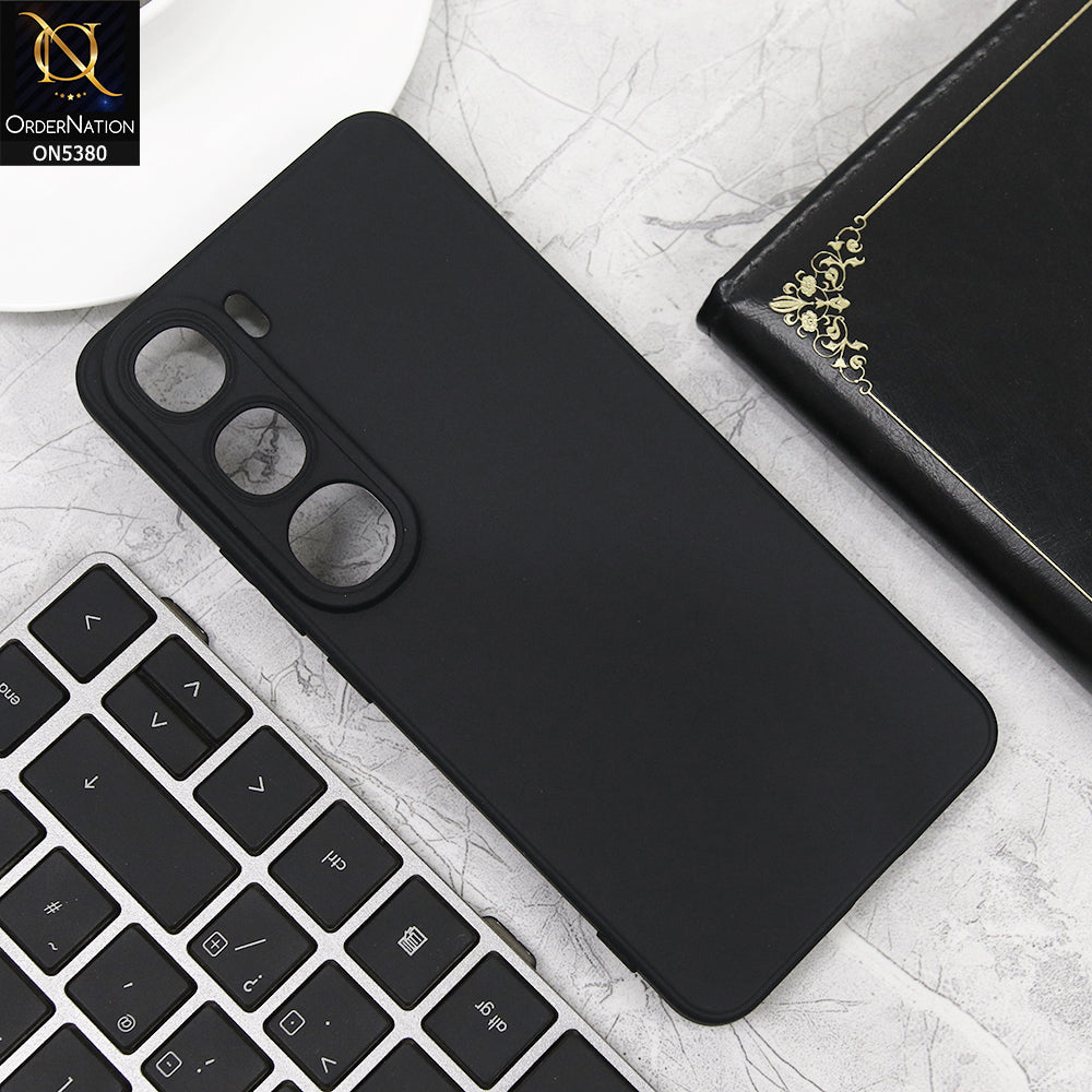 Vivo V40 Lite (IDN) Cover - Black - Soft Silicone With Camera Protection Case