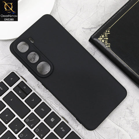 Vivo V40 Lite (IDN) Cover - Black - Soft Silicone With Camera Protection Case