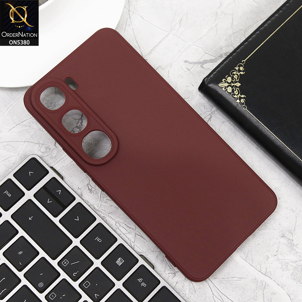 Vivo Y200 (2025) Cover - Red - Soft Silicone With Camera Protection Case