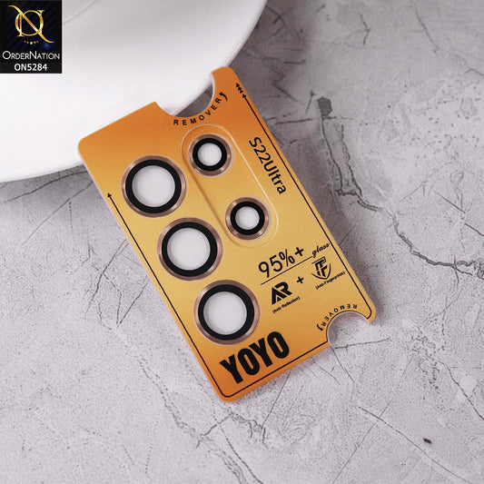 Samsung Galaxy S22 Ultra Camera Protector - Golden -  YoYo New Eagle Eye Lens Proector 3D Multi Film