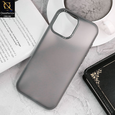 iPhone 16 Pro Max Cover - Natural Titanium - Mikalen Matte Translucent Soft Borders Protective Case