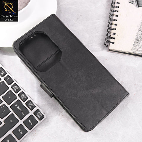 Infinix Note 50 4G Cover - Black - Premium Business Series Magnetic Leather Wallet Flip book Card Slots Soft Case