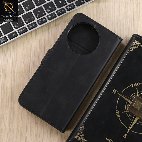 Vivo V30e Cover - Black - Premium Business Series Magnetic Leather Wallet Flip book Card Slots Soft Case