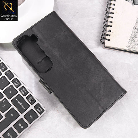 Vivo Y200 (2025) Cover - Black - Premium Business Series Magnetic Leather Wallet Flip book Card Slots Soft Case