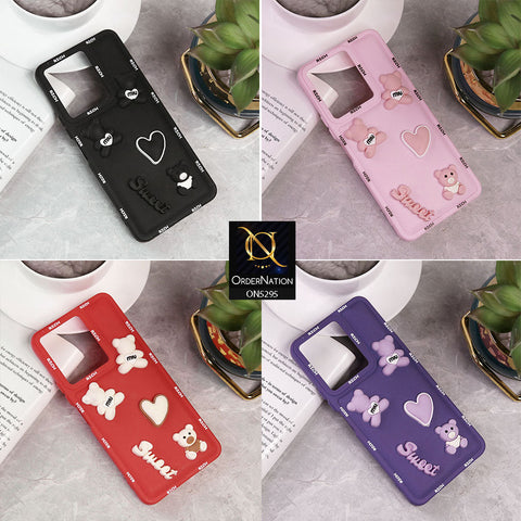 Vivo Y27s Cover - Black - Sweet Rich 3D Cartoon Silicone Case