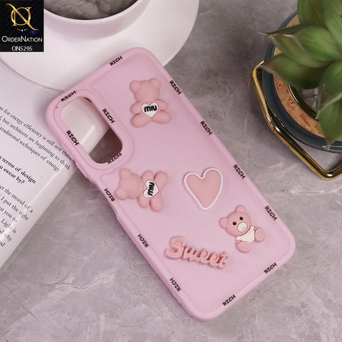 Samsung Galaxy A24 4G Cover - Pink - Sweet Rich 3D Cartoon Silicone Case