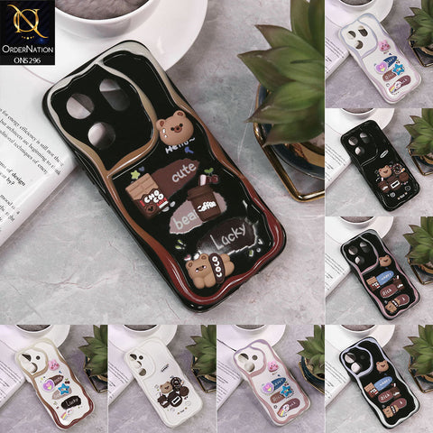 Tecno Pop 9 Cover - Design 2 - Cute 3D Cartoon Soft Silicon Helix Soft Borders Camera Protection Case