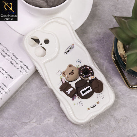 iPhone 16 Cover - Design 7 - Cute 3D Cartoon Soft Silicon Helix Soft Borders Camera Protection Case