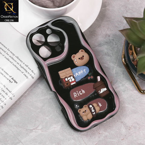 iPhone 16 Pro Cover - Design 4 - Cute 3D Cartoon Soft Silicon Helix Soft Borders Camera Protection Case