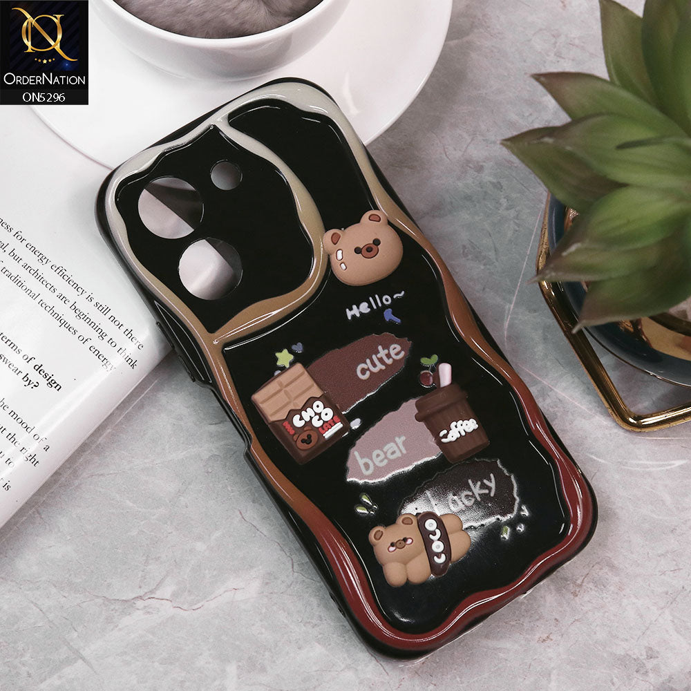 Vivo Y27s Cover - Design 1 - Cute 3D Cartoon Soft Silicon Helix Soft Borders Camera Protection Case